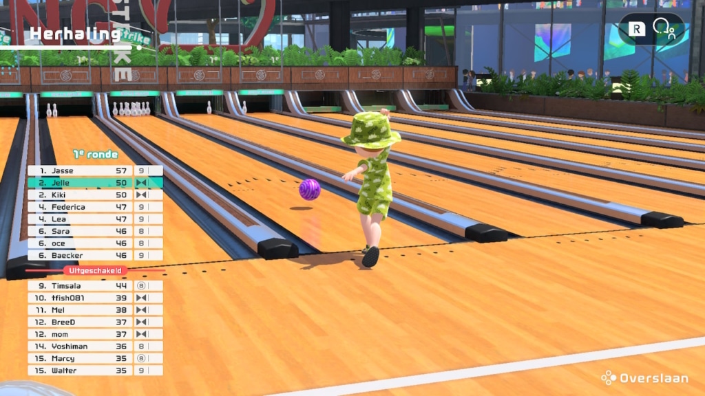 Afbeelding van de online variant van bowling. 